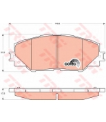 TRW - GDB3424 - Колодки тормозные дисковые GDB3424