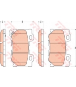 TRW - GDB3515 - Колодки тормозные дисковые задн