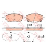 TRW - GDB3598 - КОЛОДКИ ТОРМОЗНЫЕ ДИСКОВЫЕ, КОМПЛЕКТ