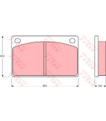 TRW - GDB576 - Колодки тормозные дисковые GDB576