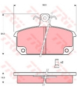 TRW - GDB632 - Колодки тормозные