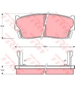 TRW - GDB885 - Колодки тормозные дисковые GDB885