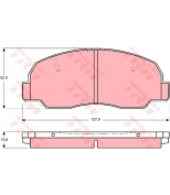 TRW - GDB980 - Комплект тормозных колодок, диско