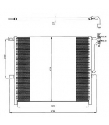NRF - 35468 - Радиатор кондиционера: E83/04- /2.5/3.0