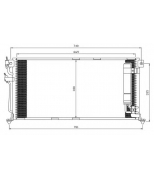 NRF - 35541 - Радиатор кондиционера: Lancer/03- /1.3/1.6/2.0