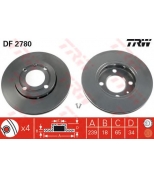 TRW DF2780 Диск тормозной DF2780