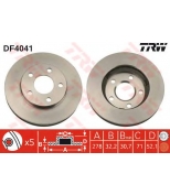 TRW DF4041 Диск тормозной DF4041