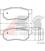 ABS - 36870 - Комплект тормозных колодок, диско