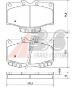 ABS - 36887 - Колодки тормозные