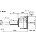 ASVA - NS43 - Шрус наружный 19x48x23 (nissan micra (k11) 1.0 08/92-02/03) asva