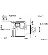 ASVA - NSILW11 - Шрус внутренний левый 25x40x25