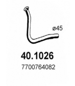 ASSO - 401026 - Передняя труба глушителя Renault 9 1.1-1.2 85-86