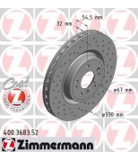 ZIMMERMANN 400368352 Тормозной диск