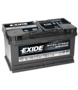 EXIDE EL752 Аккумулятор Start&Stop EFB 12V 75Ah 730A 315х175х175 полярность ETN0 клемы EN крепление B13