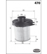 MECAFILTER - EL3449 - Фильтр воздушный Citroen ZX