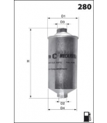 MECAFILTER - ELE3569 - Фильтр топливный двс