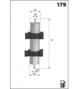 MECAFILTER - ELG5426 - Фильтр топливный двс