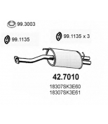 ASSO - 427010 - Задняя часть глушителя Rover 216 16...