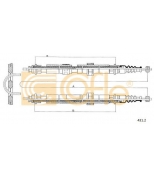 COFLE - 4312 - Трос, стояночная тормозная система