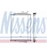 NISSENS - 654630 - Радиатор охлаждения FH/FM12(узкий) VISI 290-380P/( 900x729x48)/ 654630 -