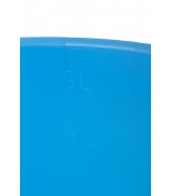 ELFE 92961 Ведро пластмассовое круглое с отжимом 9 л, голубое, Россия. Elfe