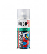KUDO KU6011 KUDO Грунт-эмаль для пластика /коричневая/ 520мл (12шт) (RAL 8017) KU-6011