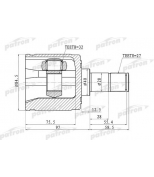 PATRON - PCV1341 - ШРУС внутренний правый 32x40x27 HONDA ACCORD CL/CN/CM 02-08