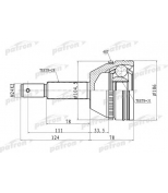 PATRON - PCV3237 - ШРУС наружн к-кт [A:28, B:31, D:106, ABS:48] FORD: Transit 2.2 TDCI 06> 6MT