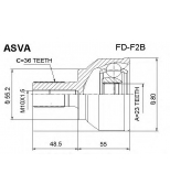 ASVA - FDF2B - Шрус ford focus ii 1.4-2.0l 2004=] () asva