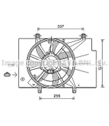 AVA - FD7582 - Вентилятор охлаждения Ford B-Max  Fiesta VI