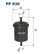 FILTRON - PP830 - Фильтр топливный Tipo  Uno