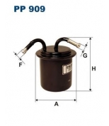 FILTRON - PP909 - Фильтр топливный PP 909