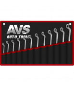 AVS A07652S Набор ключей гаечный накидных изогнутых в сумке 6-32мм 12 предметов AVS К2N12M A07652S