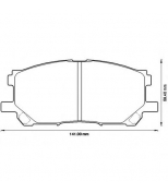 BENDIX - 572562B - Комплект тормозных колодок, диско