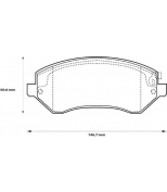 BENDIX - 573118B - Комплект тормозных колодок, диско