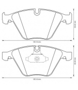 BENDIX - 573181B - 573181B_колодки дисковые передние! BMW E90/E91/E92/E93 06>