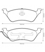 JURID - 572505J - Тормозные колодки задн. Chrysler Voyager 00 - 08