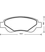 JURID - 573135JAS - Колодки тормозные дисковые PEUGEOT 107