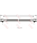 TRW - PHA368 - Шланг тормозной MAZDA 323