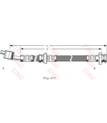 TRW - PHD481 - Тормозной шланг пер. R [487mm]