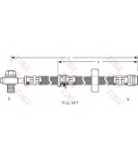 TRW - PHD489 - Тормозной шланг передн. [510mm] AUDI A2 1.2TDI/1.4TDI/1.6FSI 02/00-07/05