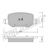 FRITECH - 5810 - Колодки тормозные дисковые задние MERCEDES A