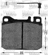 VALEO - 598110 - Комплект тормозных колодок, диско