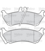 VALEO - 598813 - Колодки тормозные MERCEDES W163 ML 230-430 12.98-08.00 задние