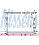 NISSENS 60476 Радиатор двигателя: 100/A6/90-97/2.6/2.8