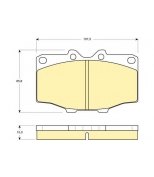 GIRLING - 6103529 - Колодки тормозные перед. TOYOTA Land Cruiser/Hilux 2,0-3,4L 80-93