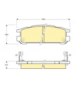 GIRLING - 6109909 - Колодки тормозные SUBARU INPREZA 1.6-2.0 92-00/LEGACY 1.8-2.5 89-03 задние