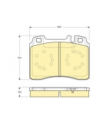 GIRLING - 6113182 - (GDB1318) Колодки торм пер MB W124 93->95