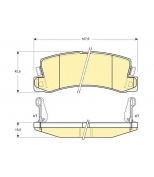 GIRLING - 6131649 - Колодки тормозные задние дисковые    TOYOTA AVENSI