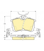 GIRLING - 6131901 - Колодки тормозные дисковые задние HONDA ACCORD Mk